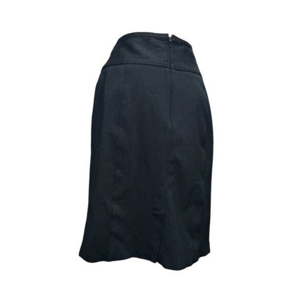 INC Black High-Waisted Button Detail Pencil Skirt Size 14 International Concepts - Picture 11 of 12
